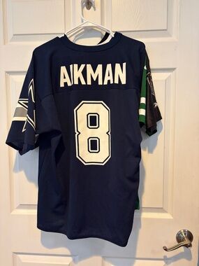 Aikman #8 Navy Football Jersey